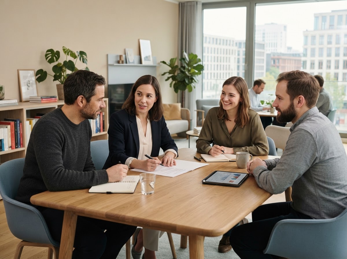 Buchwertanz Teamarbeit an Datenanalyse-Modellen